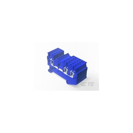 Te Connectivity Terminal Block, 15 A, 600 V AC, 14 AWG 2271553-2